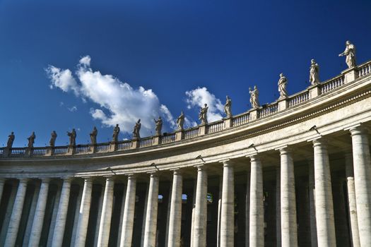 Architectural detail from the Saint Peter's square.