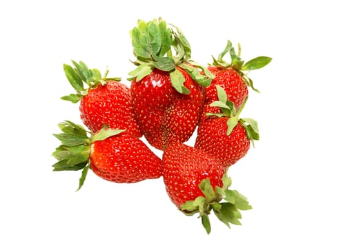 Juicy red berry, vitamins and fresh fruit to a table