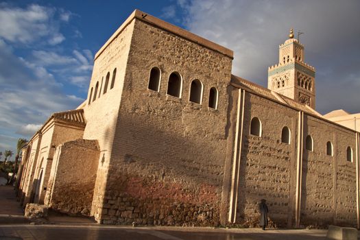 Koutoubia Mosque near Jemaa El Fna in Marrakesh, Morocco