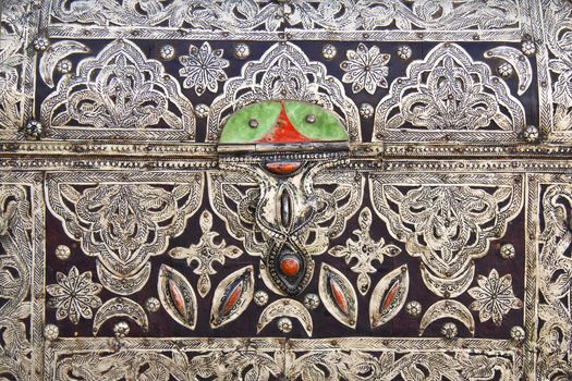 Detail from the traditional arabic jewellery box