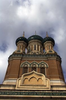 Cathedral with three nicely decorated towers