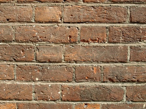 Detail of a brick wall useful as a background