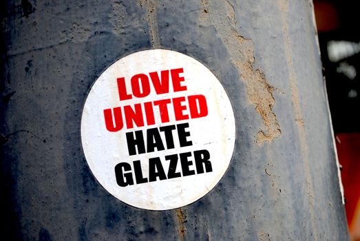 A football supporter sticker.