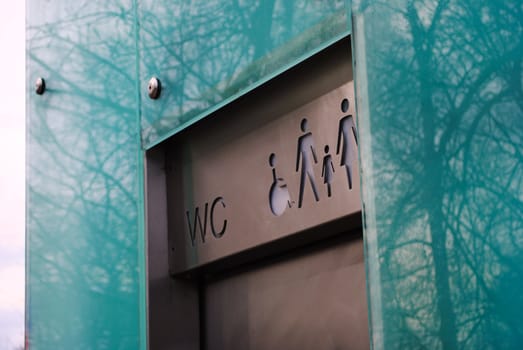 A public toilet.