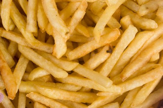 background of French fries