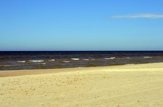 Beach at the coast of the baltic sea, Poland
