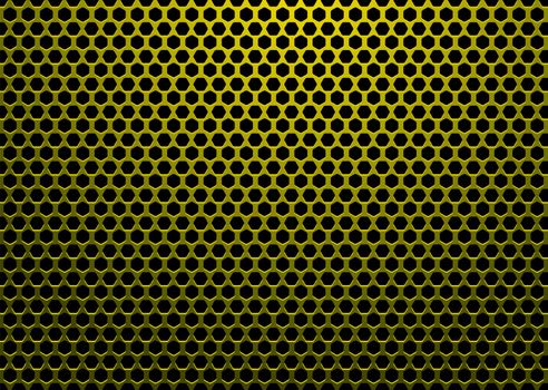 abstract background with hexagon shaped holes and black backdrop