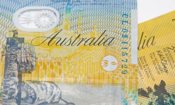 Australian Currency closeup.