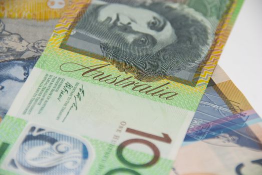 Australian Currency closeup.