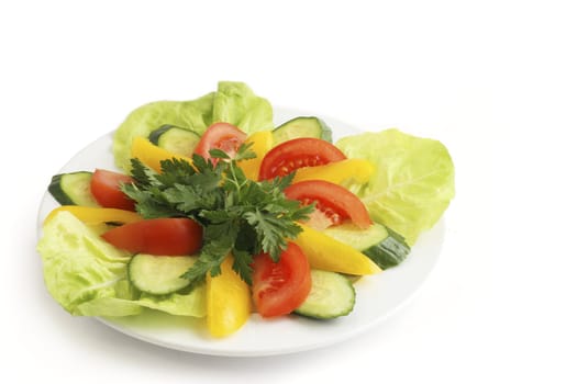 Healthy salad with vegetables