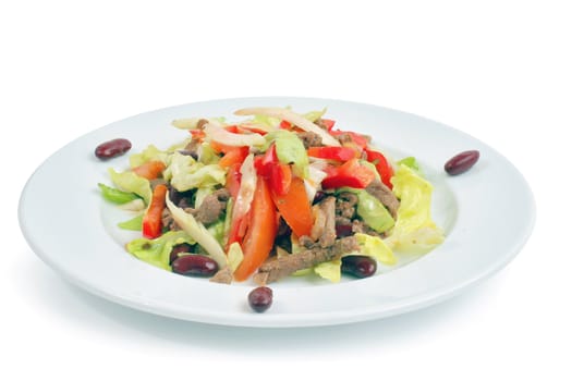 Healthy salad with vegetables