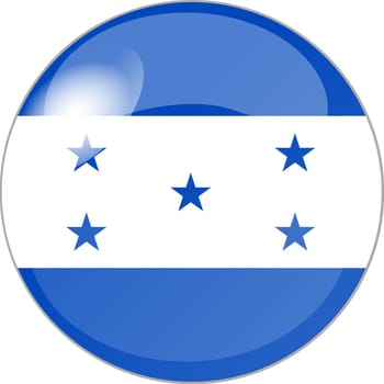 illustration of a button with flag honduras