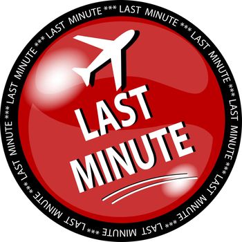 illustration of a red last minute button