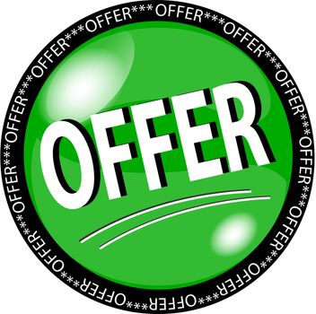 illustration of a green offer button