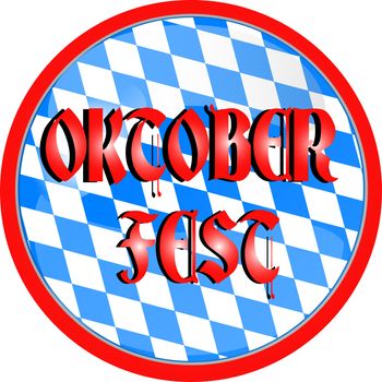 illustration of a oktoberfest button