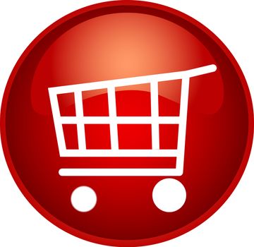 illustration of a red shopping button