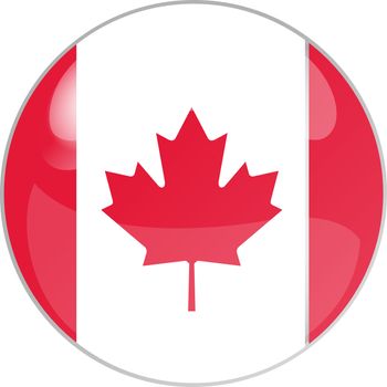 illustration of a button canada