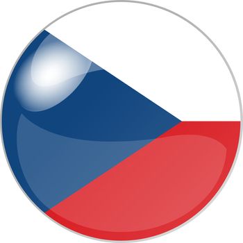 illustration of a button czech republik