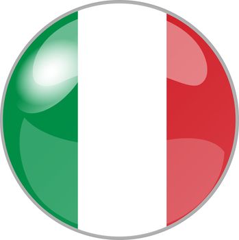 illustration of a button italy