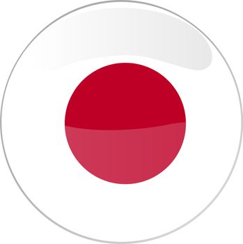 illustration of a button japan