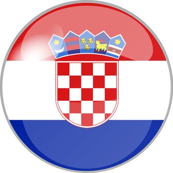 illustration of a button croatia