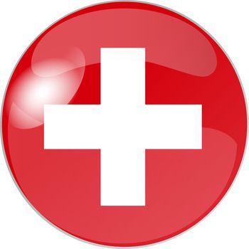 illustration of a button switzerland