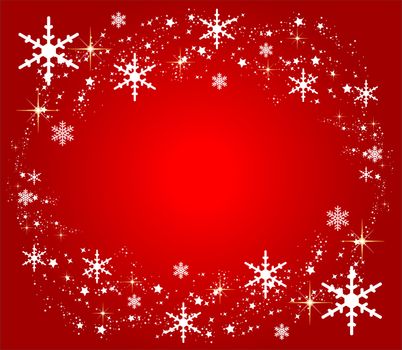 illustration of a red christmas background