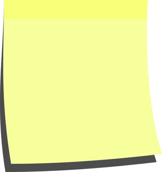 illustration of a blank memo stick