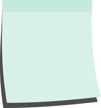 illustration of a blank memo stick