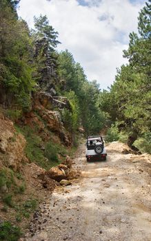 Jeep safari. Mountains of Alanya, Turkey. 