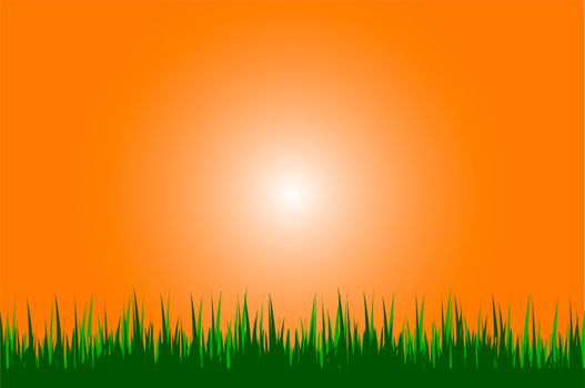 illustration of a grass background