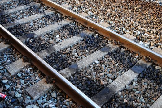 Railway tracks.