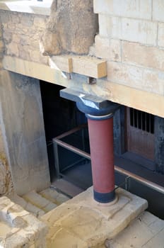 Travel photography: Ancient ruins: Knossos Palace in Crete, Greece