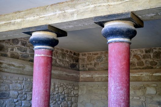 Travel photography: Ancient ruins: Knossos Palace in Crete, Greece