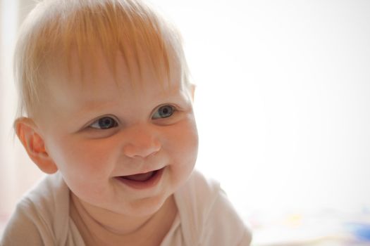 Portret of little smiling girl