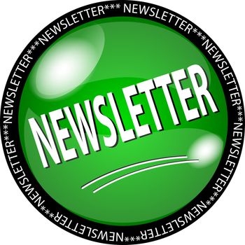 illustration of a green newsletter button