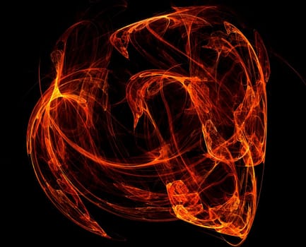 illustration of a abstract flame background 3