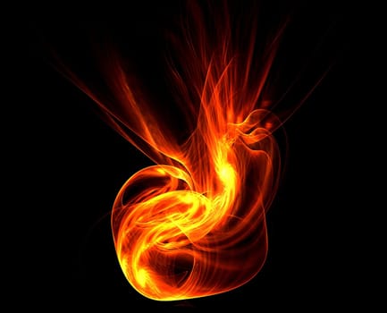 illustration of a abstract fire background