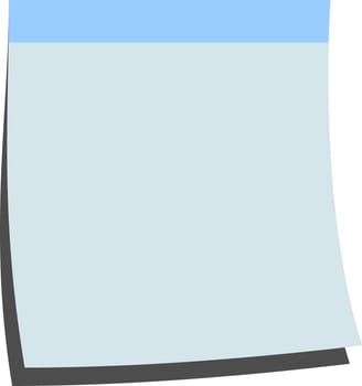 illustration of a blank memo stick