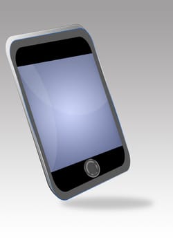 illustration of a modern mobile phone
