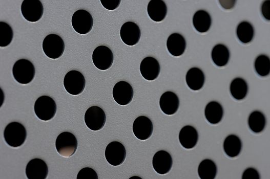 Round steel holes for backgrounds or textures.