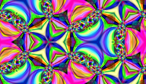 A seamless abstract colour pattern background.
