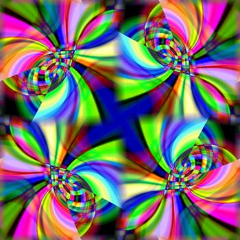 A seamless abstract colour pattern background.