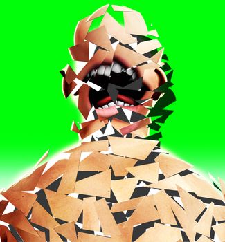 Concept image to represent mental health problems.
