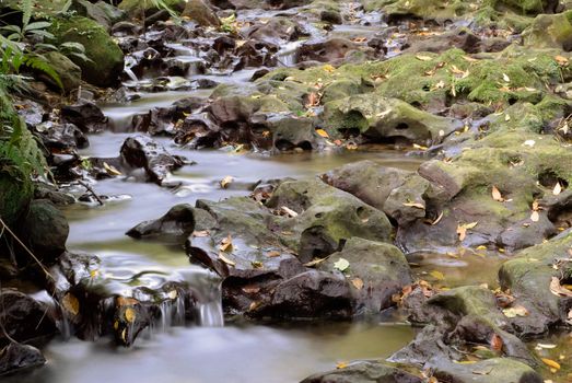 It is a topography of pot hole with river.