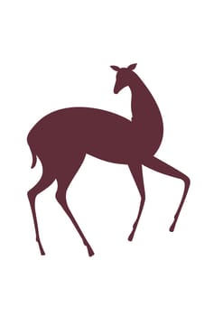 Illustration of a Deer over a white background