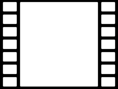 monochrome film icon