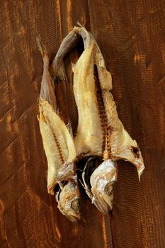 Dried salted hake fish, traditional food still