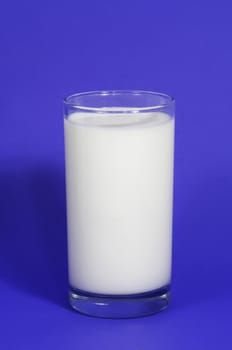 glass filled with fresh milk