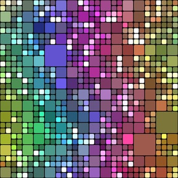 seamless texture of cubes in different colors